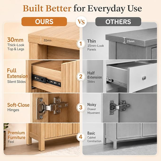 VINGLI Bathroom Storage Cabinet - Image 5