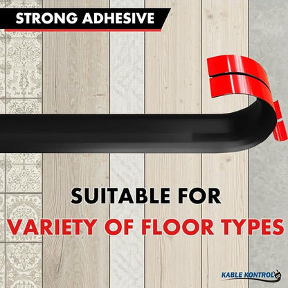 Kable Kontrol Silicone Floor Cord Cover - 5 Ft Flexible Cord Protector - Image 4
