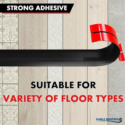 Kable Kontrol Silicone Floor Cord Cover - 5 Ft Flexible Cord Protector - Image 4