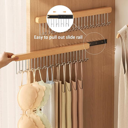 2 Pack Closet Valet Rod, Pull Out Belt Hanger - Image 4