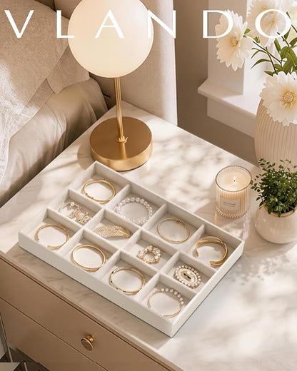 VLANDO Stackable Jewelry Tray, Drawer Organizer - Image 4