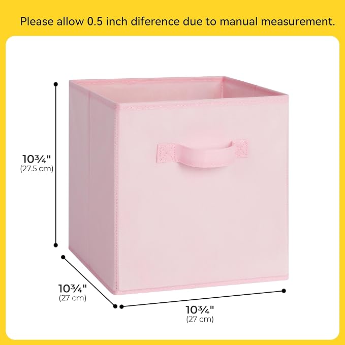 Cupic Cupid 11x11 Storage Cubes, 10 Pack Open Storage Bins - Image 2