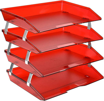 Acrimet Facility 4 Tier Letter Tray, Side Load, Letter Size/A4, Desktop File by Organizingyourlife