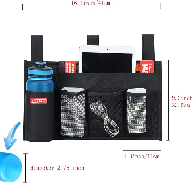 Hanging Bedside Caddy, Bedside Storage Organizer - Image 3