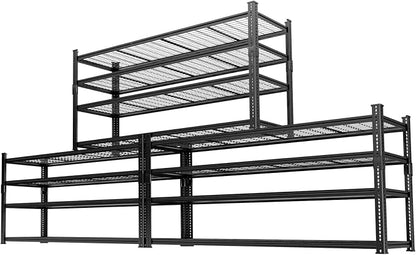 Storage Shelves 3PCS Garage Shelving Heavy Duty 2640LBS Capacity, 4 Tier by Unknown