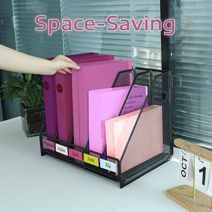 Desk Organizers, Metal Magazine File Holder - Image 6