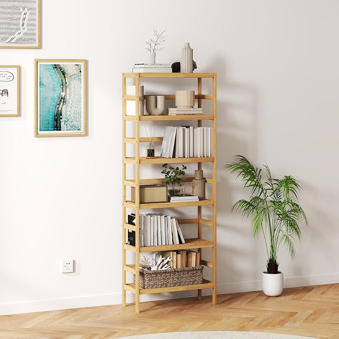 Bamboo Rack, Adjustable Bamboo Shelf, Bathroom Living Room - Image 6