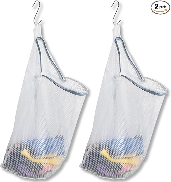 2Pcs Mesh Hanging Laundry Bags for Washing Machine, 15 X 12 inch Wash Bag for by Cociat
