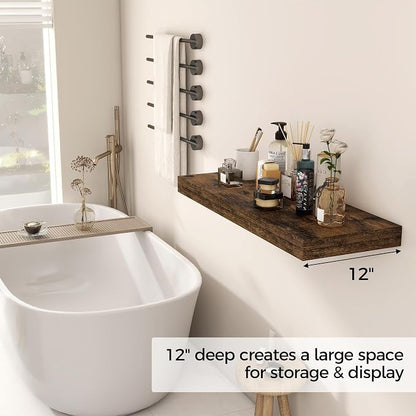 30 Inch Floating Shelves, 12 Inch Deep Floating Shelf - Image 4