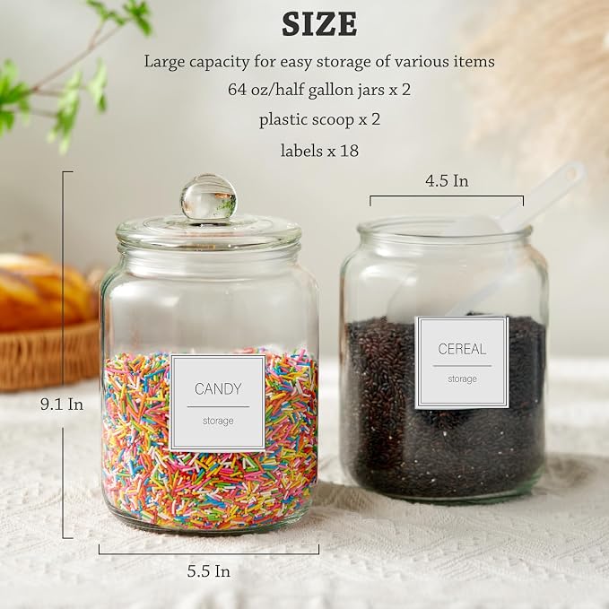 FyndraX Half Gallon Large Glass Jars - Image 5