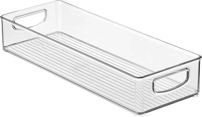 iDesign Slim Extra Long Clear Storage Bin | Narrow, Kitchen or Pantry Organizer - Image 9
