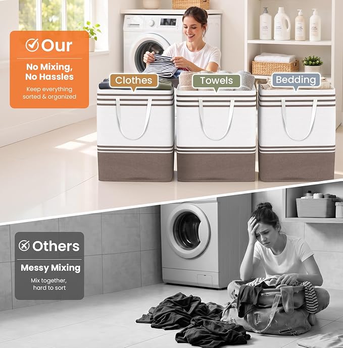 TranquilRelax 3-Pack Laundry Basket - Image 6