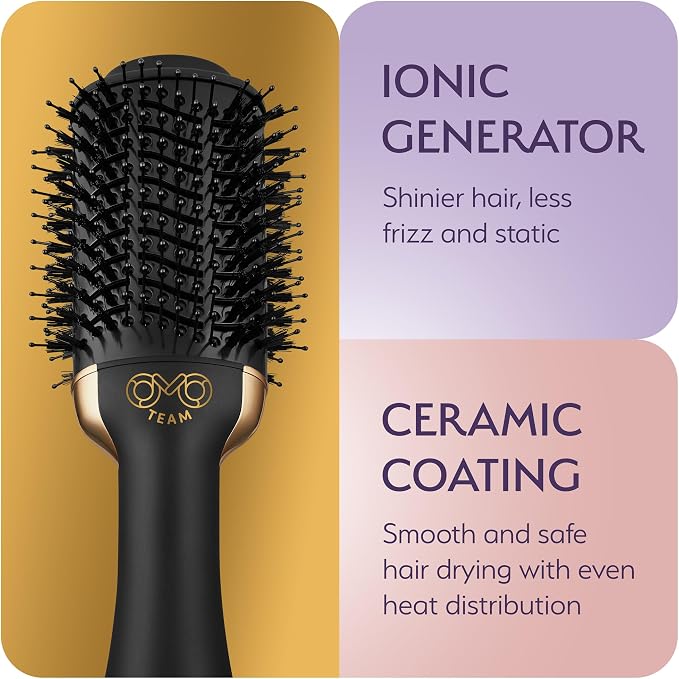 Professional Blowout Hair Dryer Brush, Hot Air Brush - Image 7