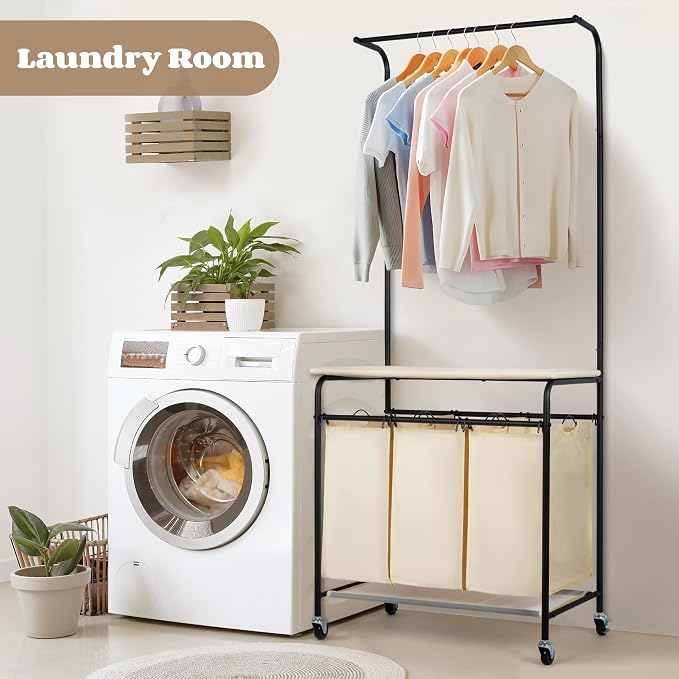 MYOYAY 3 Section Laundry Sorter - Image 7