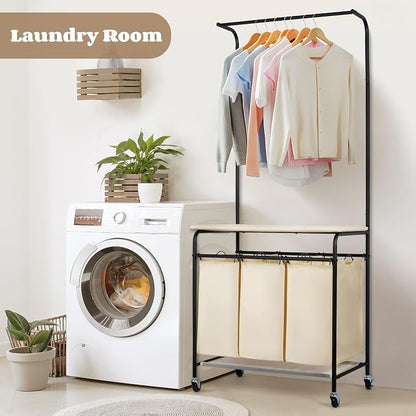MYOYAY 3 Section Laundry Sorter - Image 7