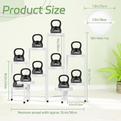 iDavosic.ly Plant Stand Indoor Outdoor, 10 Tier Corner Metal Flower Display - Image 2