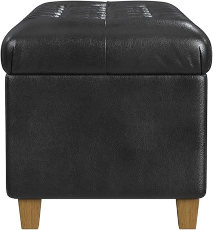 HomePop 40" Button Tufted Storage Bench - Image 6