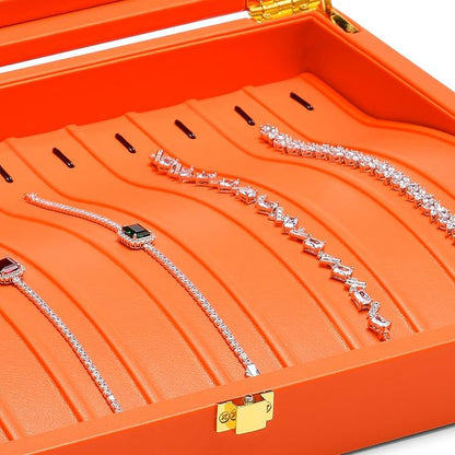 Oirlv Premium Leather Necklace Bracelet Organizer Tray - Image 4