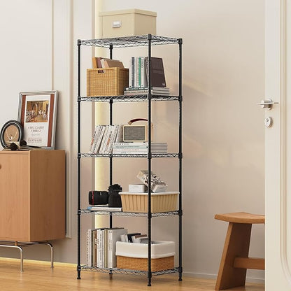 1250 lbs 5 Tier Shelf Metal Storage Shelves Wire Rack Closet Organizers - Image 2