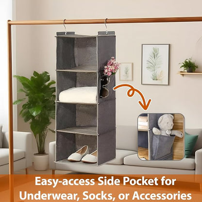 Hanging Closet Organizer 4 Shelf - Image 4