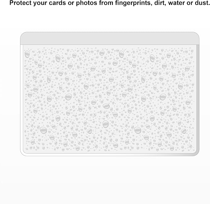 Clear Adhesive Index Card Pockets, 50 Pack | Top Open - Image 6