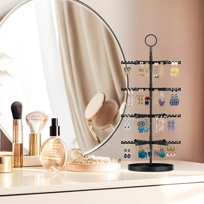MODOWEY Rotating Earring Holder Organizer Tree Adjustable Display - Image 6