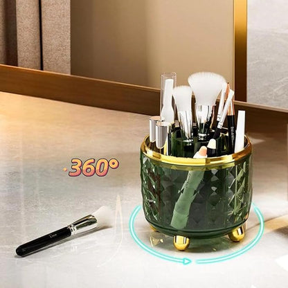 360° Rotating Makeup Organizer, Spinning Cosmetic Storage Tower - Image 2