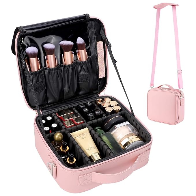 gzcz Travel Makeup Bag, Professional Cosmetic Bags by GZCZ