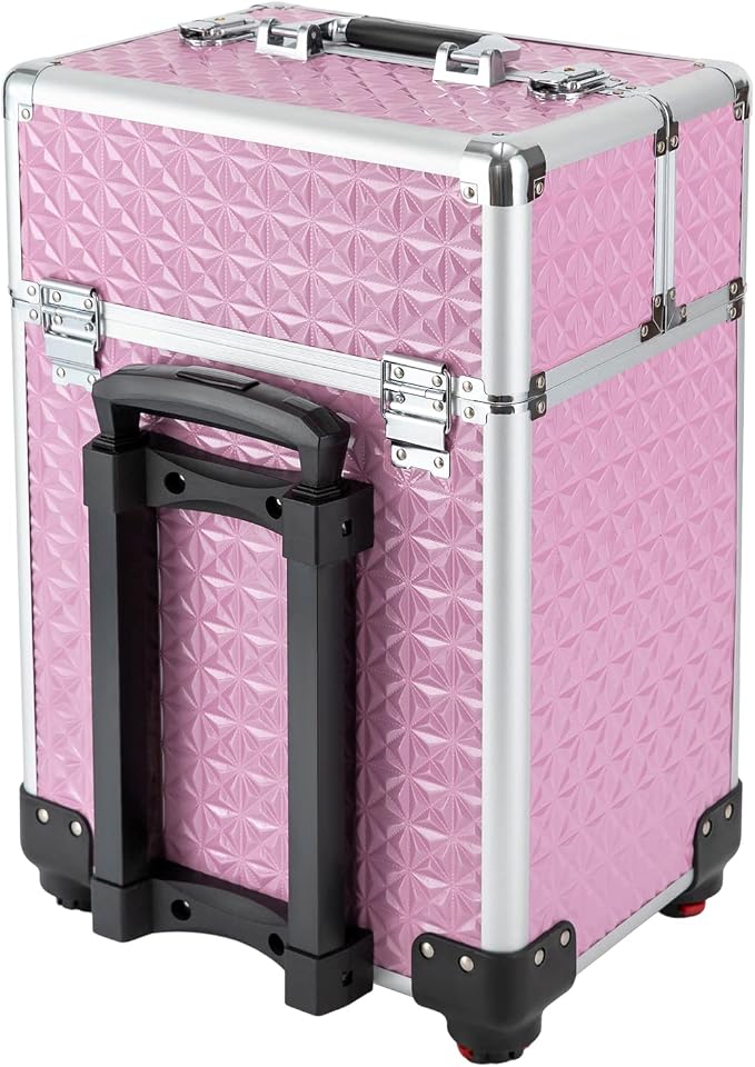 Rolling Makeup Case, Nail Storage Box - Image 3
