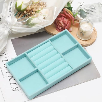 Velvet Jewelry Trays for Drawers, Ring Earring Necklace Bracelet Holder - Image 4