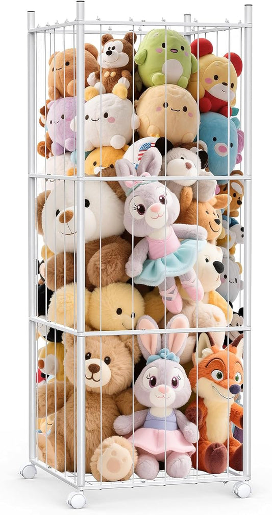 GoKEDA Extra Large Metal Stuffed Animals Storage Tower | Stable heavy-duty by Unknown