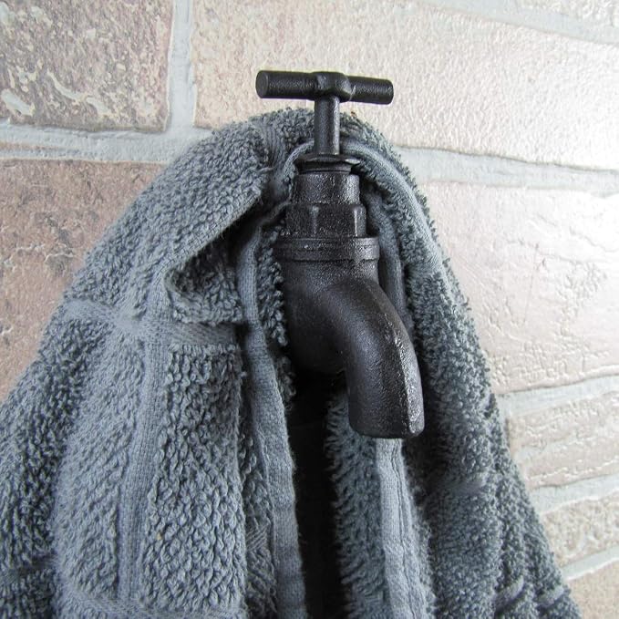 Treasure Gurus Metal Water Faucet Wall Hook Spigot Kitchen Hand Bathroom Towel - Image 4
