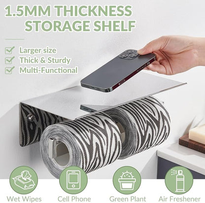 APLusee Double Toilet Paper Holder - Image 4