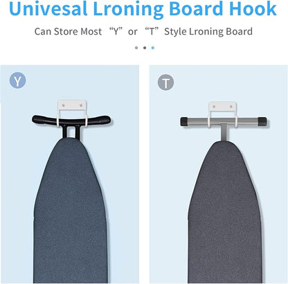 BiJun Ironing Board Holder Wall Mount, Ironing Board Hanger - Image 3
