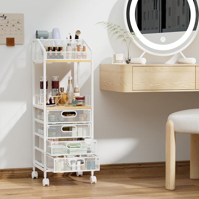 HapiRm Makeup Organizer Storage Cart - Image 2