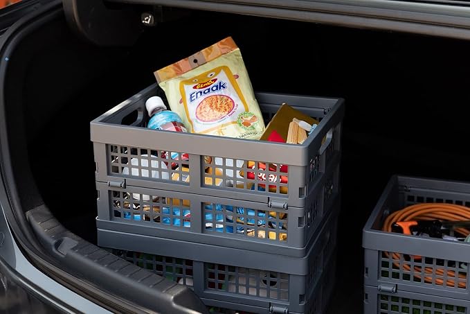 Eslite 16L Collapsible Storage Crates, Folding Plastic Crates - Image 8
