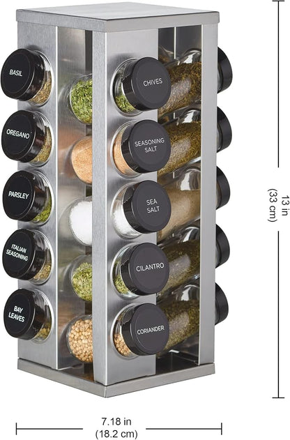 Kamenstein 20 Jar Heritage Revolving Countertop Spice Rack Organizer - Image 4