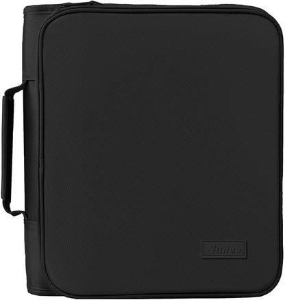 SUNEE Zippered Binder Bag with Handle, 2-Inch 3-Ring O-Ring, 500-Sheet Capacity by SUNEE
