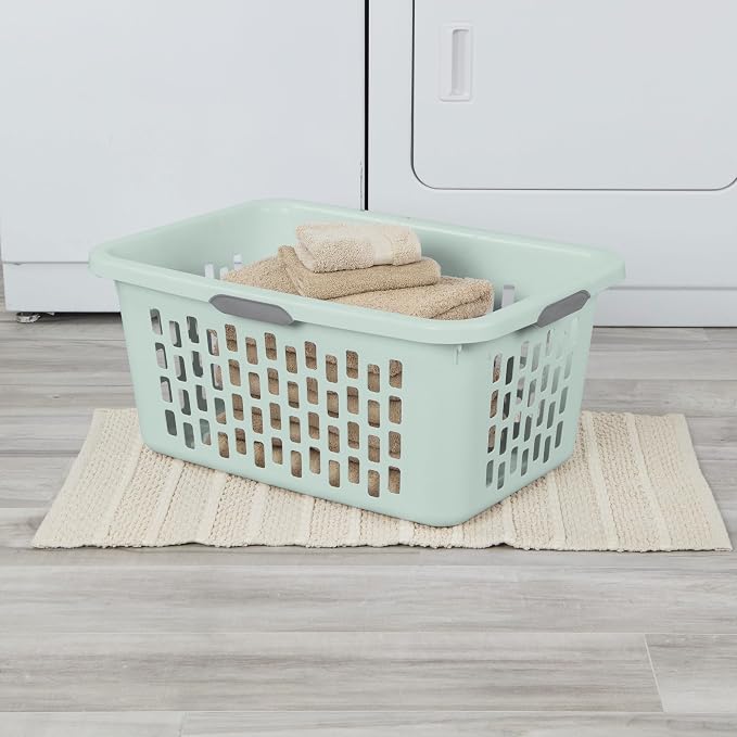 Sterilite Laundry Basket, Plastic Clothes Hamper, Large Rectangle Bin - Image 5