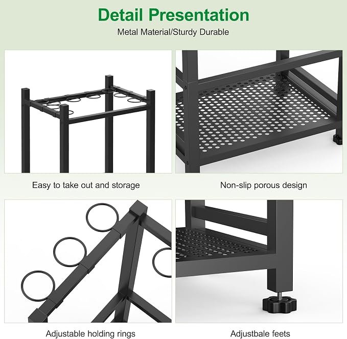 Dirza Garden Tool Organizer, Yard Tool Organizer - Image 2