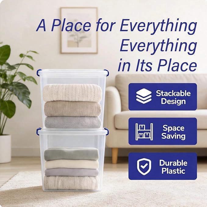 66 Qt Plastic Storage Bins - Image 4