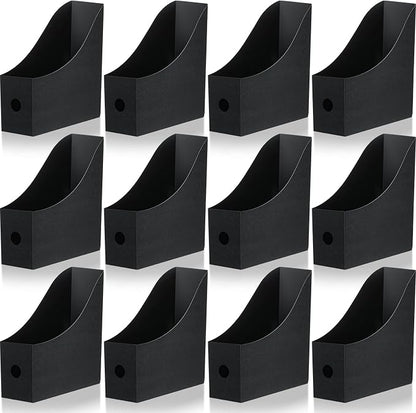 Geyee 12 Pack Plastic Magazine File Holder, File Boxes, Desk Organizer - Image 8