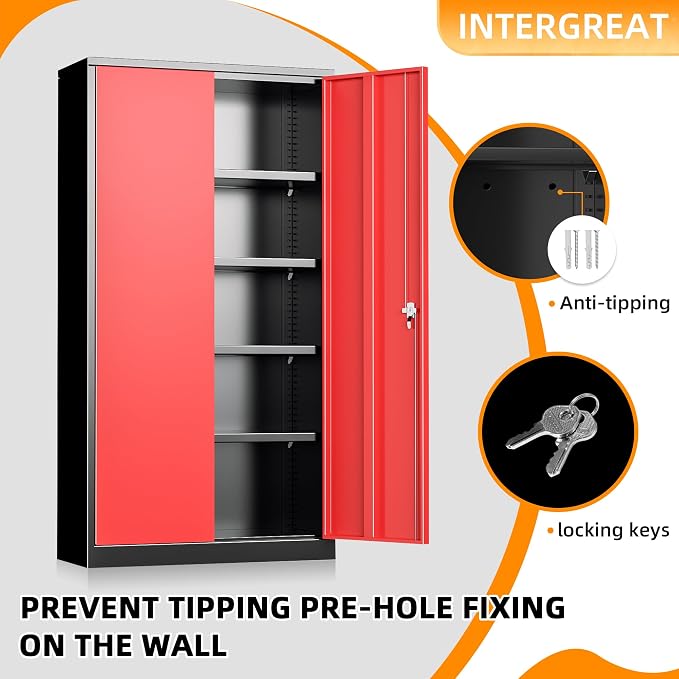 INTERGREAT Metal Storage Cabinet - Image 5