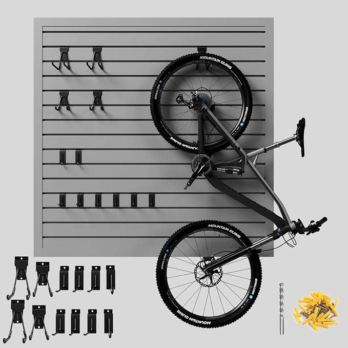 4'H x 4'W Slatwall Panel Garage Wall Organizer by GINCHAIN