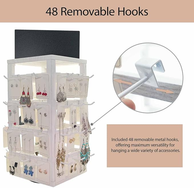Wooden rotating Jewelry Display Stand - Image 3