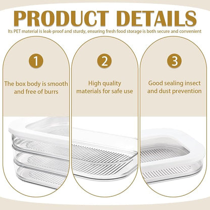 2 Pack 3-Layer Deli Meat Container - Image 3
