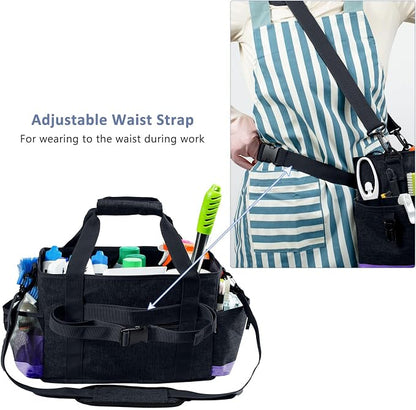 Large Cleaning Caddy for Cleaning Suppliers Organizer, Wearable Cleaing Bag - Image 4