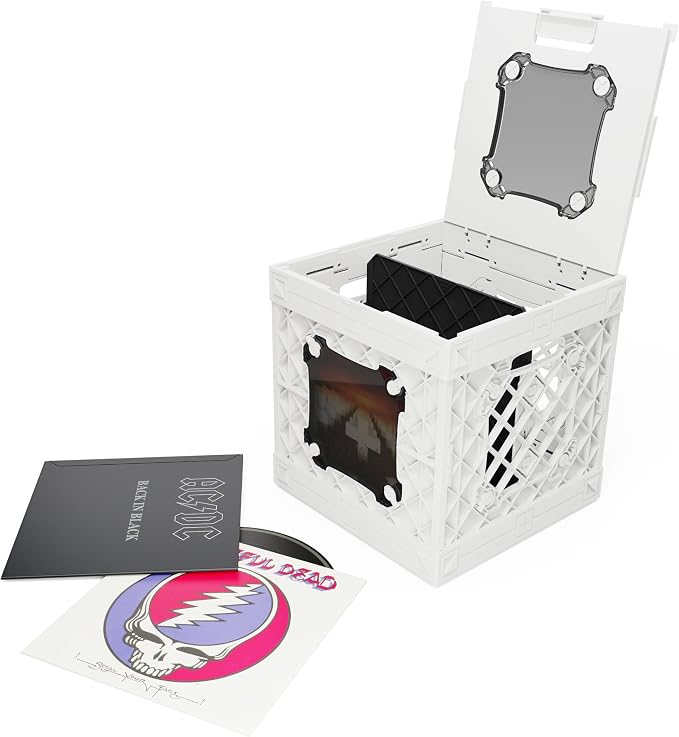 CrateVinyl - Vinyl Record Storage Crate Modular Storage Cube by UbeCube
