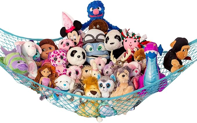 Stuffed Animal Hammock | Corner Stuffed Animal Storage & Plushie Net | Toy by LillysLove