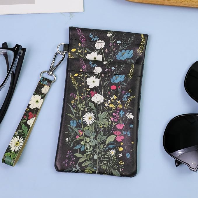 Double Eyeglass Case Soft Dual Glasses Case - Image 7